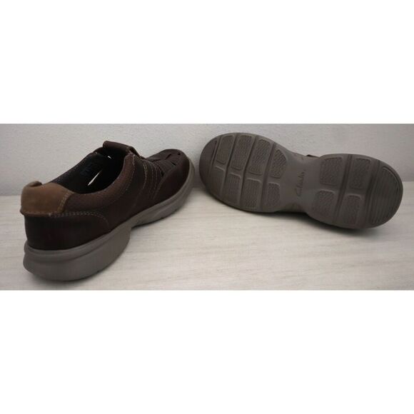 Clarks Collection Men\'s Sz 13M Brown Tumbled Leather Bradley Cove Loafers